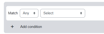 Filtering field in the participants tab