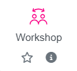 "Workshop" activity logo